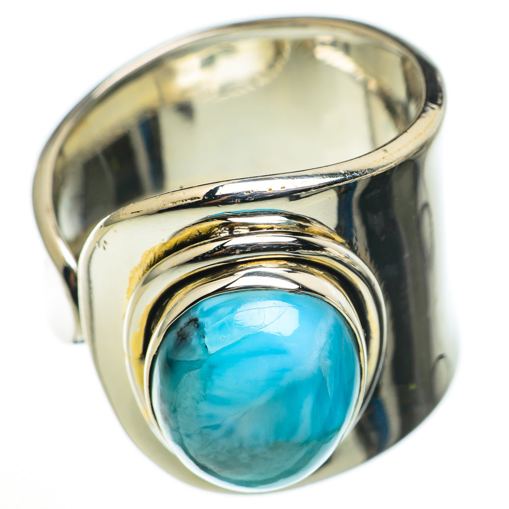 Larimar Rings handcrafted by Anasilvercos - RING70928