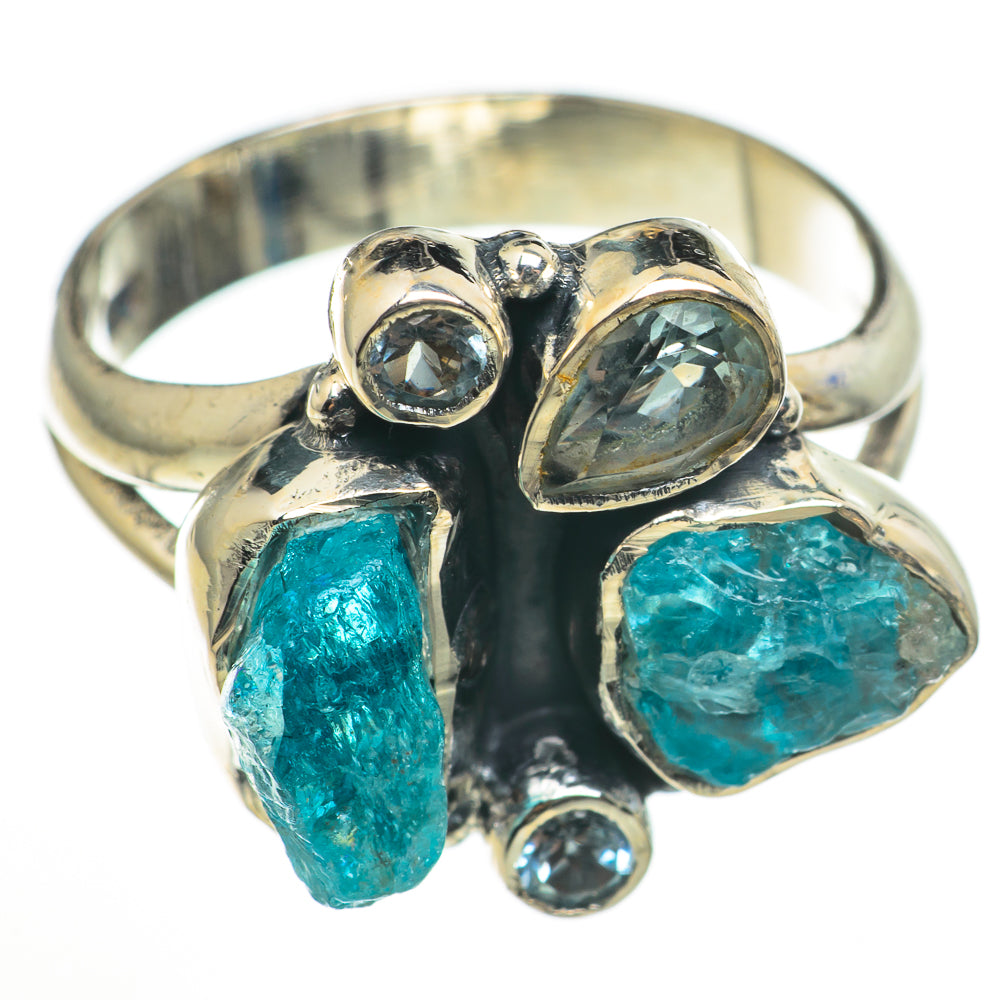 Blue Fluorite Rings handcrafted by Anasilvercos - RING70933