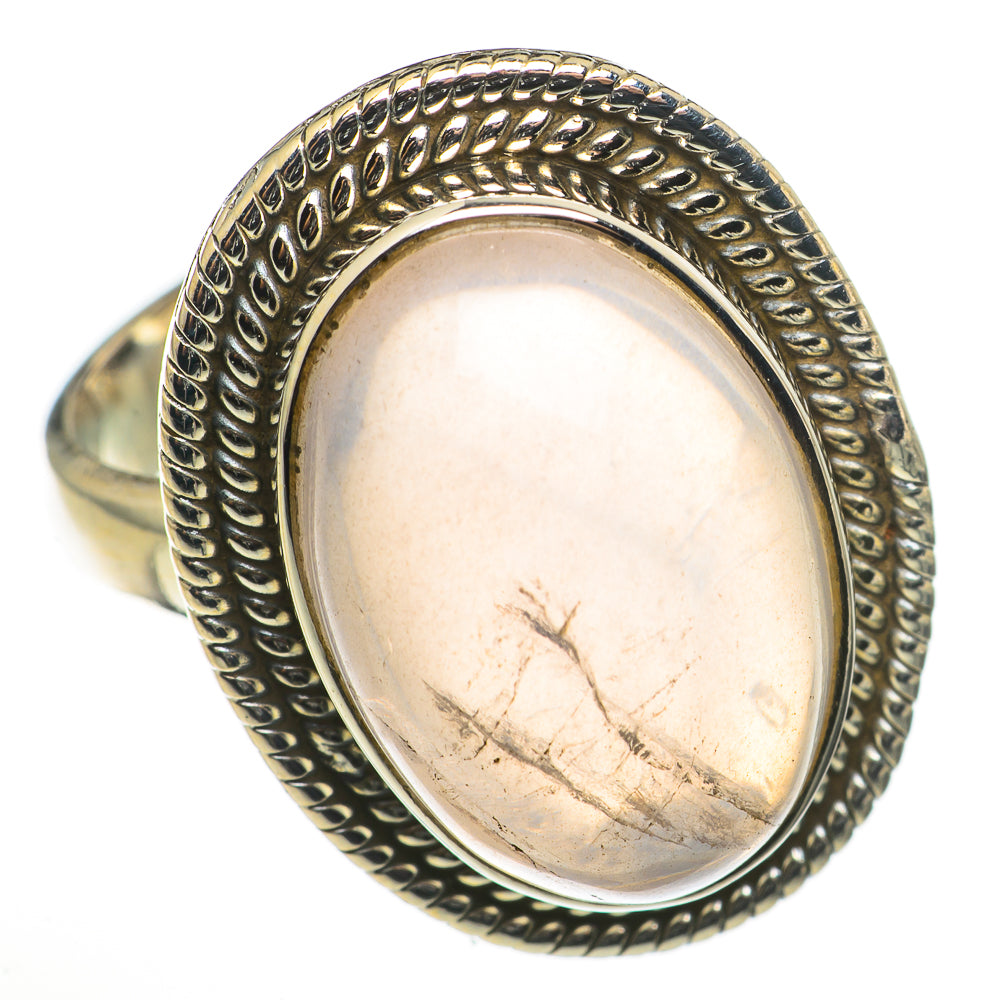 Rose Quartz Rings handcrafted by Anasilvercos - RING70947