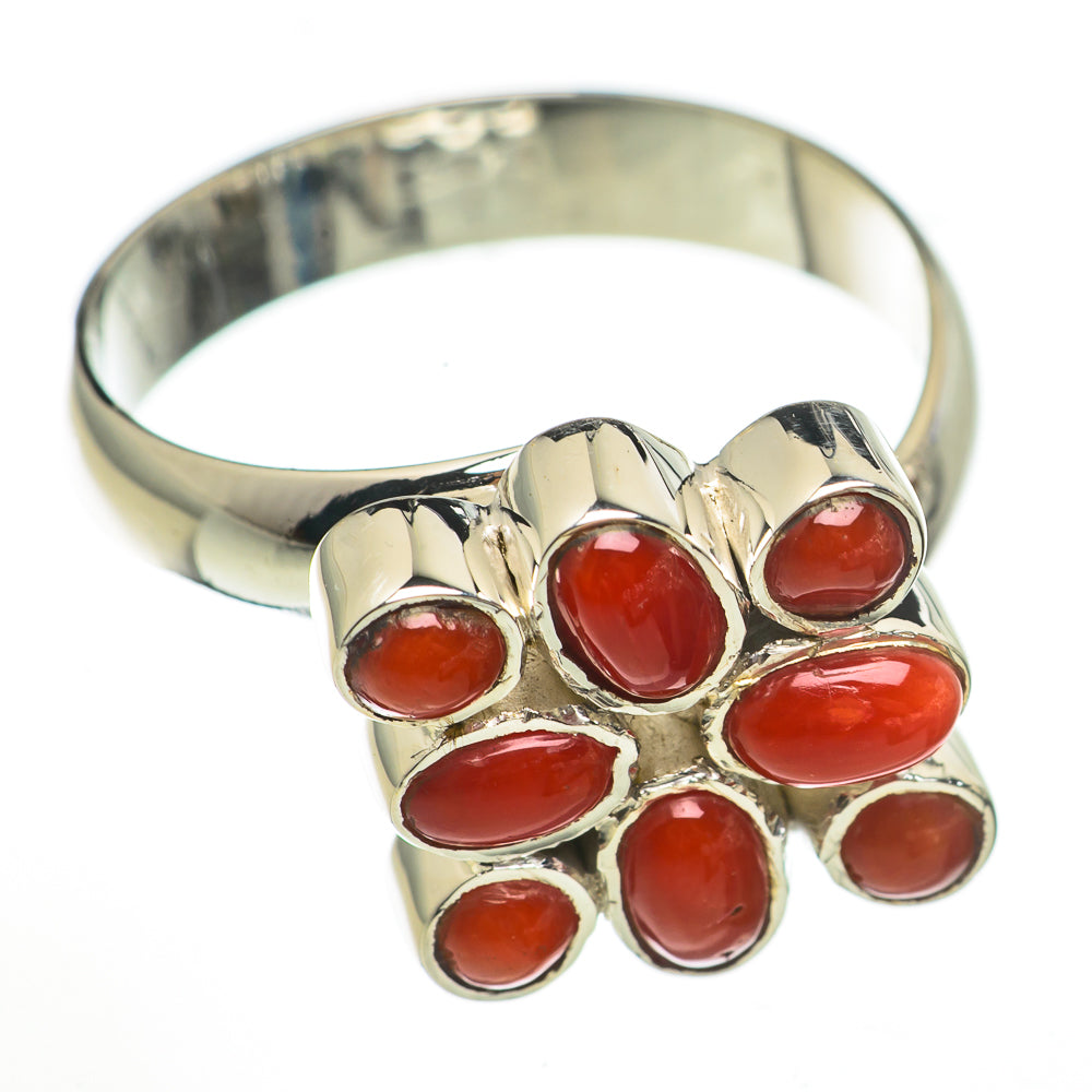Red Onyx Rings handcrafted by Anasilvercos - RING70949
