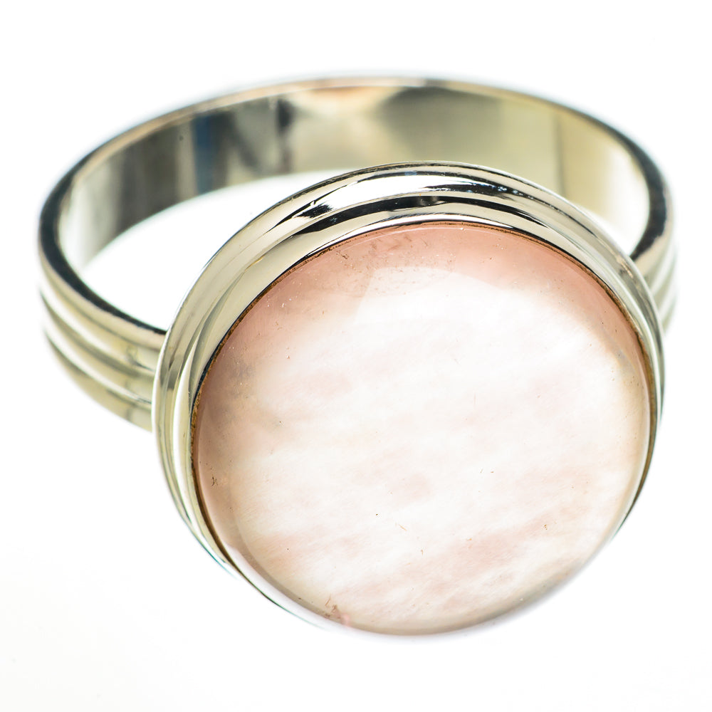 Rose Quartz Rings handcrafted by Anasilvercos - RING70985