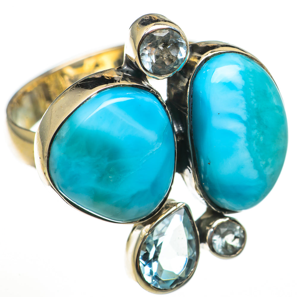 Larimar Rings handcrafted by Anasilvercos - RING71009