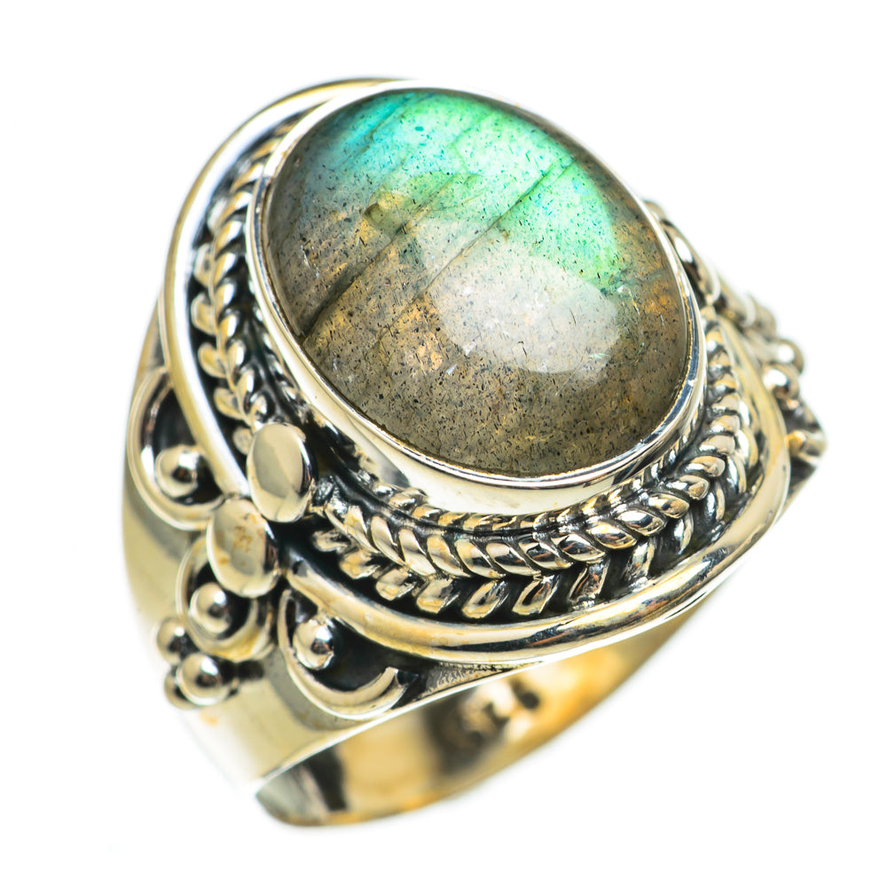 Labradorite Rings handcrafted by Anasilvercos - RING71012