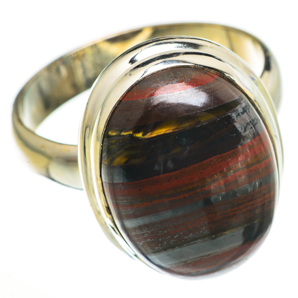 Red Tiger Iron Rings handcrafted by Anasilvercos - RING71016
