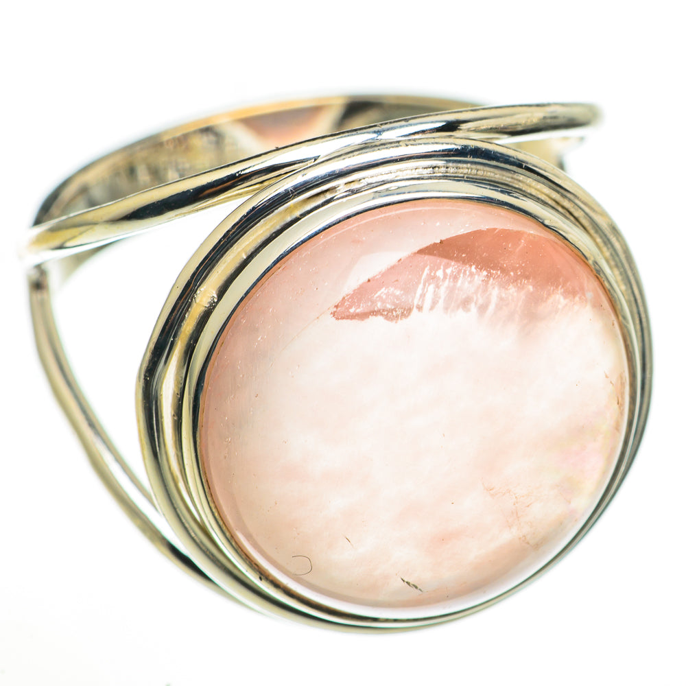 Rose Quartz Rings handcrafted by Anasilvercos - RING71024