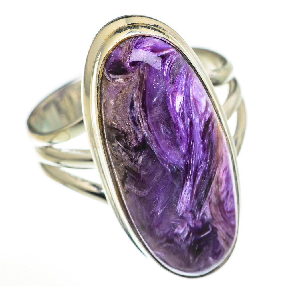 Charoite Rings handcrafted by Anasilvercos - RING71026