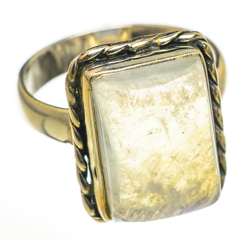 Rainbow Moonstone Rings handcrafted by Anasilvercos - RING71036