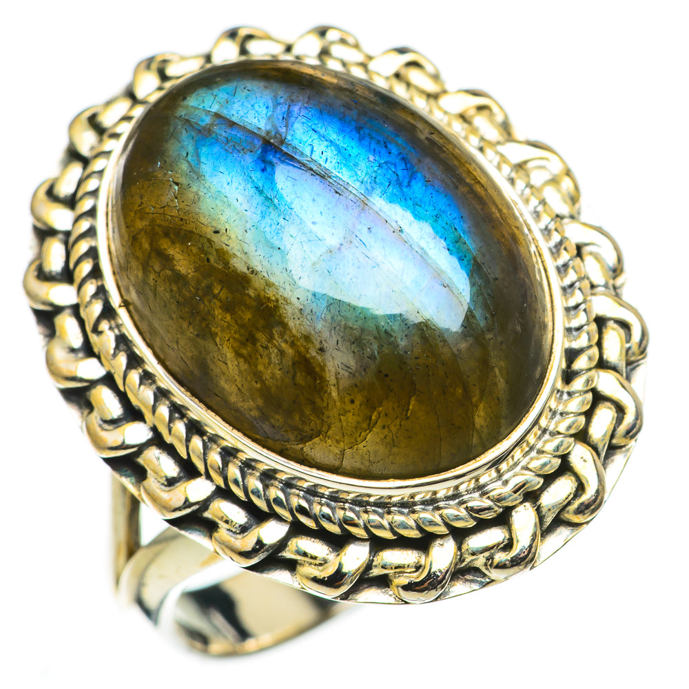 Labradorite Rings handcrafted by Anasilvercos - RING71040