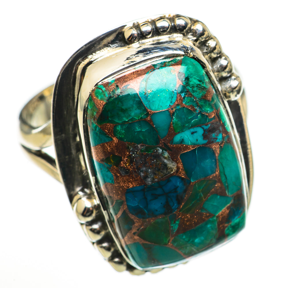 Chrysocolla Rings handcrafted by Anasilvercos - RING71047