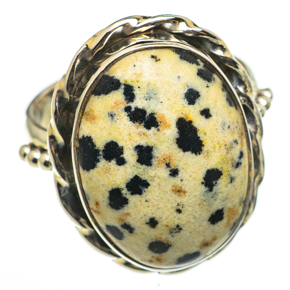 Dalmatian Jasper Rings handcrafted by Anasilvercos - RING71051