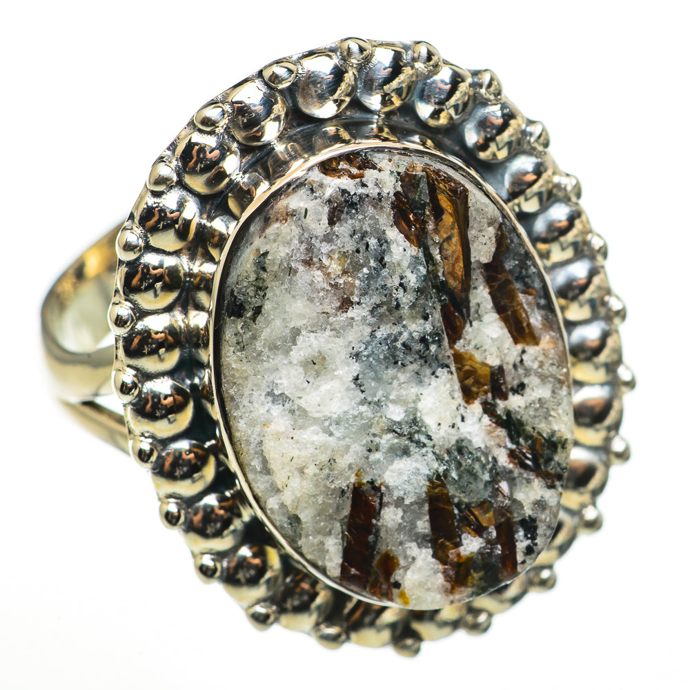 Astrophyllite Rings handcrafted by Anasilvercos - RING71052