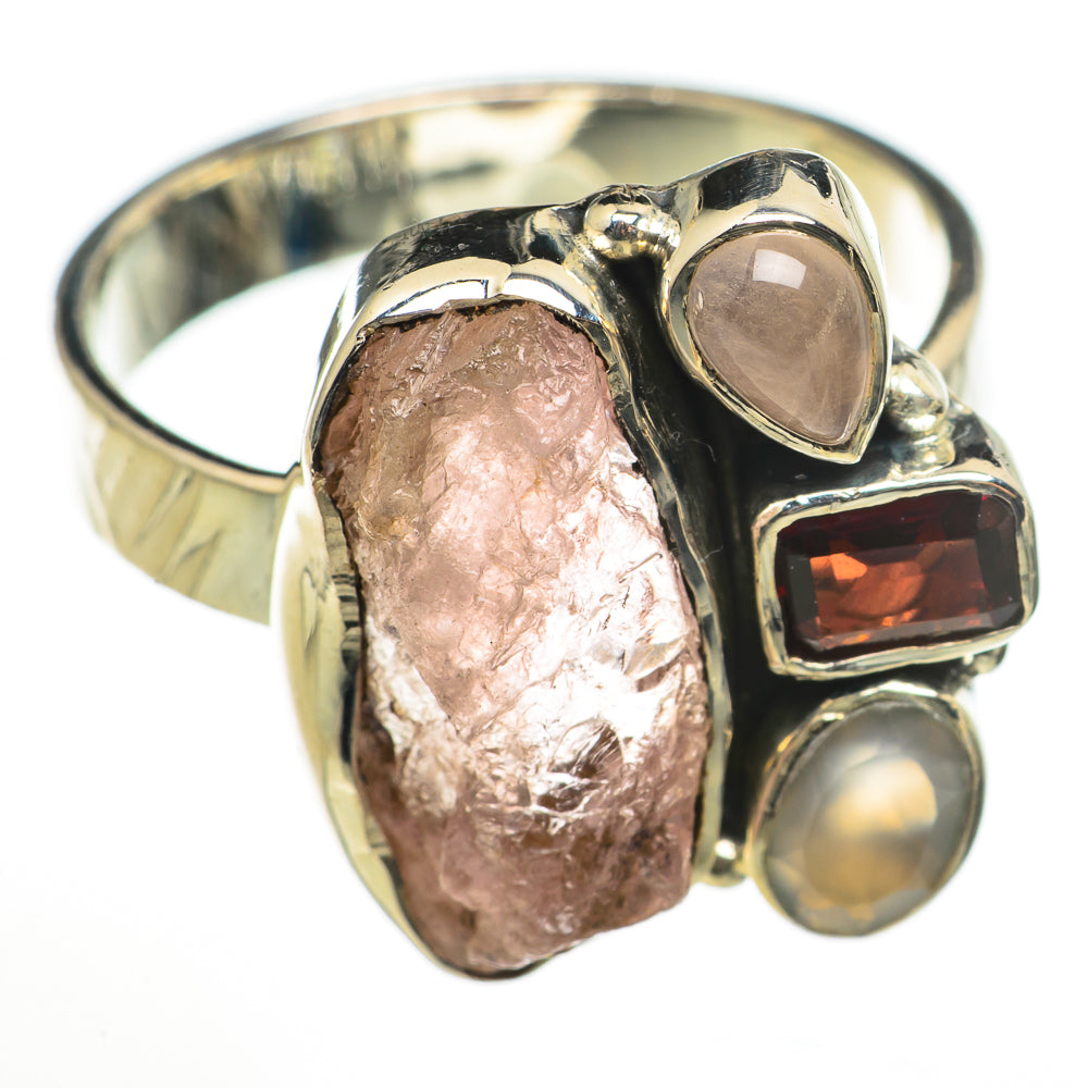 Rose Quartz Rings handcrafted by Anasilvercos - RING71061
