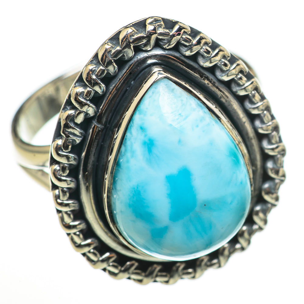 Larimar Rings handcrafted by Anasilvercos - RING71083