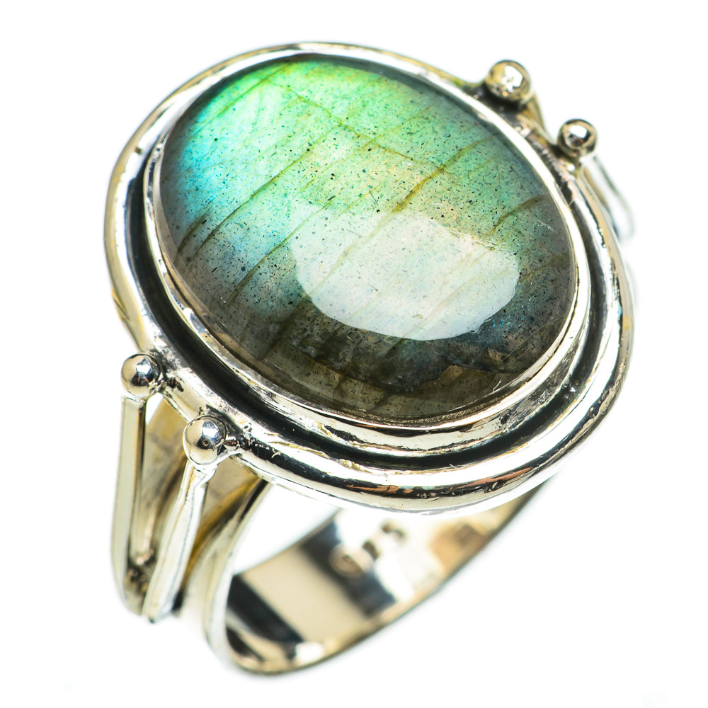 Labradorite Rings handcrafted by Anasilvercos - RING71084