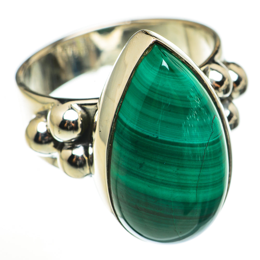 Malachite Rings handcrafted by Anasilvercos - RING71086