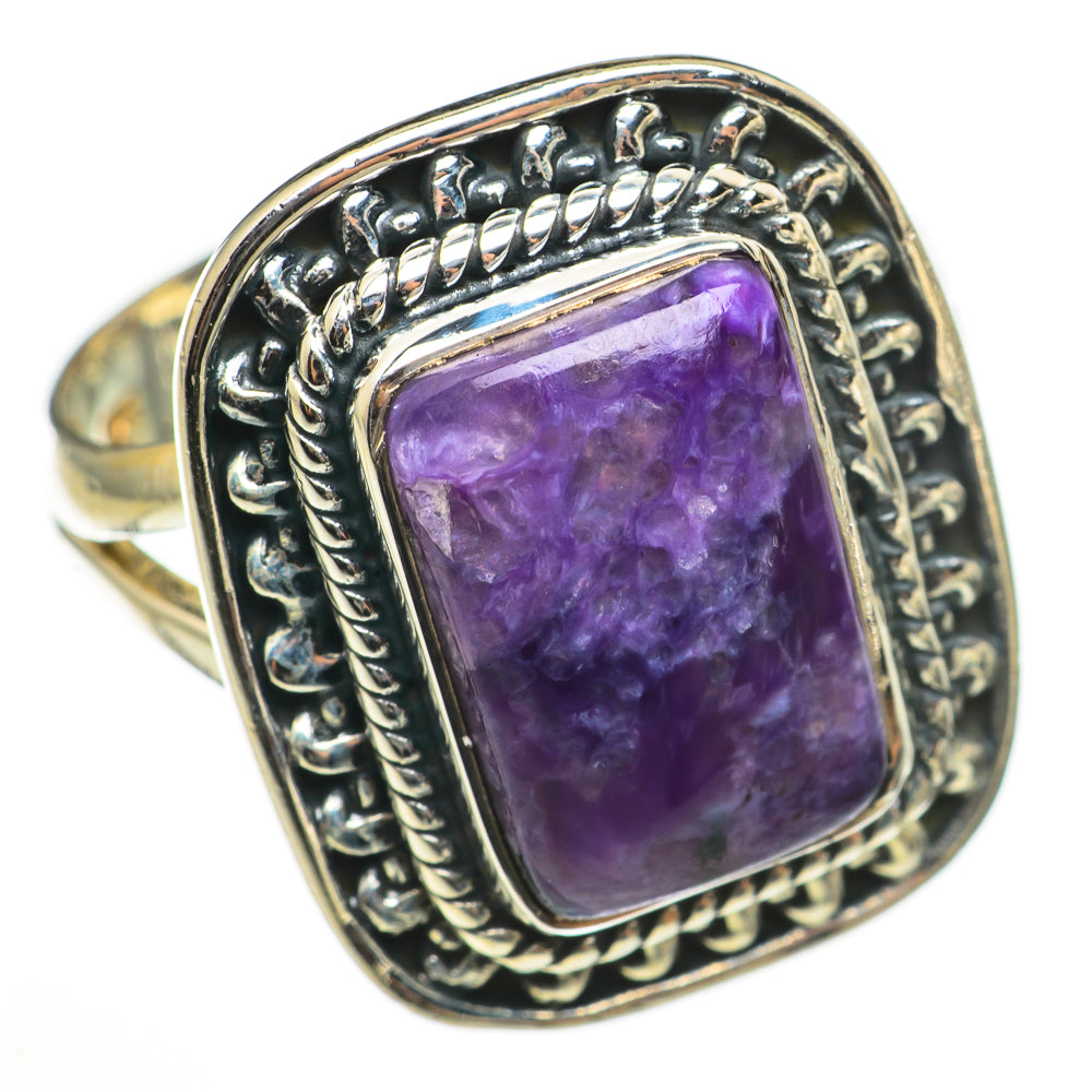 Charoite Rings handcrafted by Anasilvercos - RING71100
