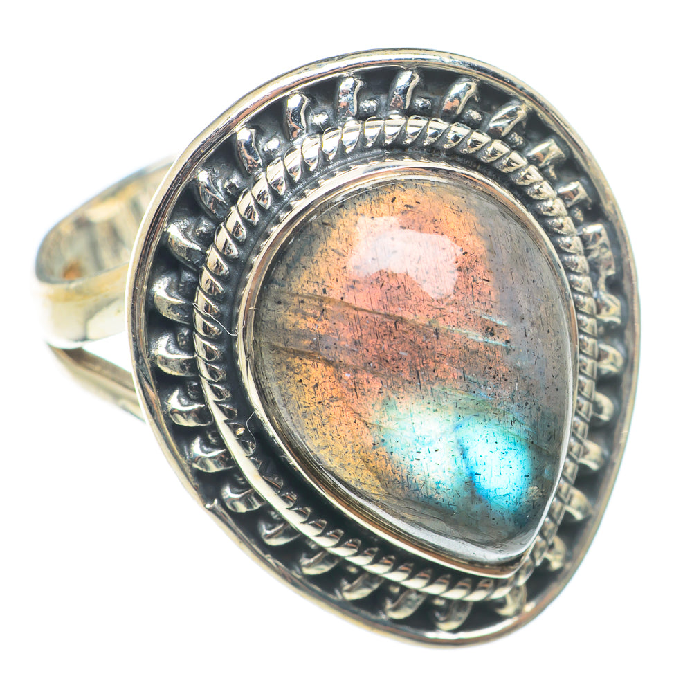 Labradorite Rings handcrafted by Anasilvercos - RING71117