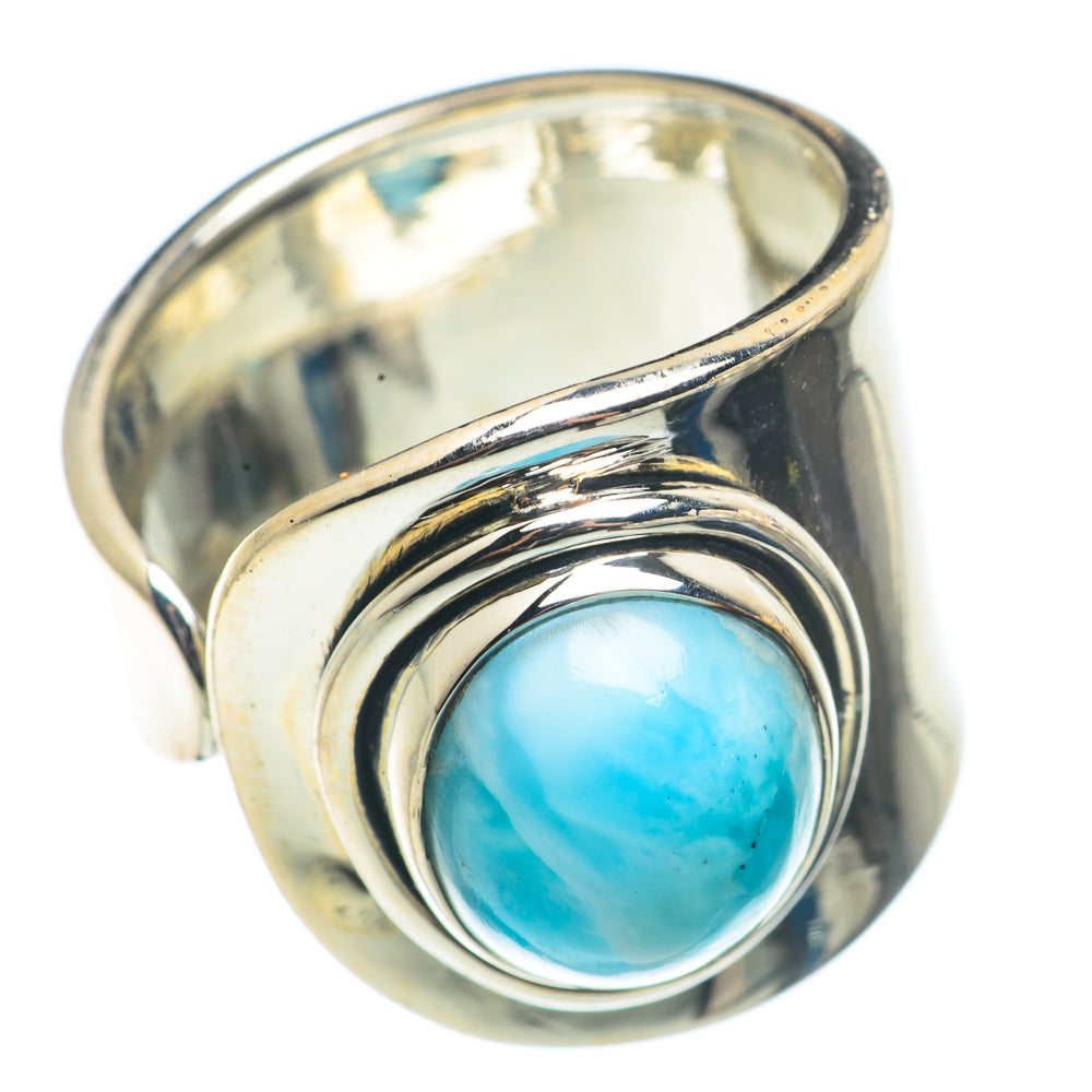 Larimar Rings handcrafted by Anasilvercos - RING71118