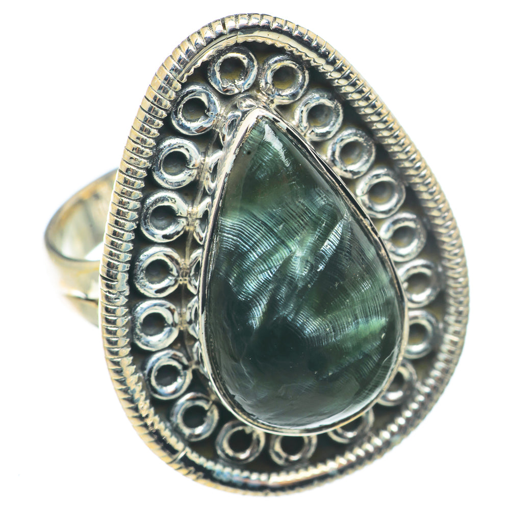 Seraphinite Rings handcrafted by Anasilvercos - RING71122