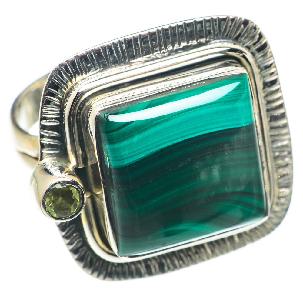 Malachite Rings handcrafted by Anasilvercos - RING71124