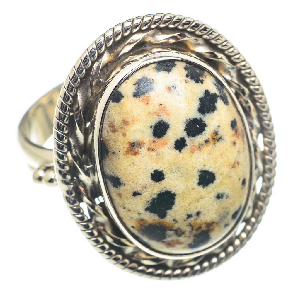 Dalmatian Jasper Rings handcrafted by Anasilvercos - RING71128
