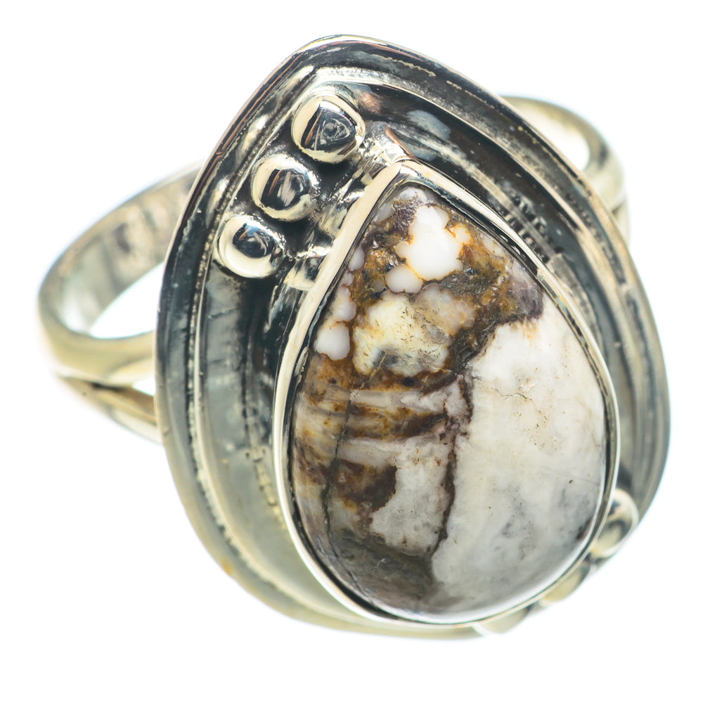 Peanut Wood Jasper Rings handcrafted by Anasilvercos - RING71129