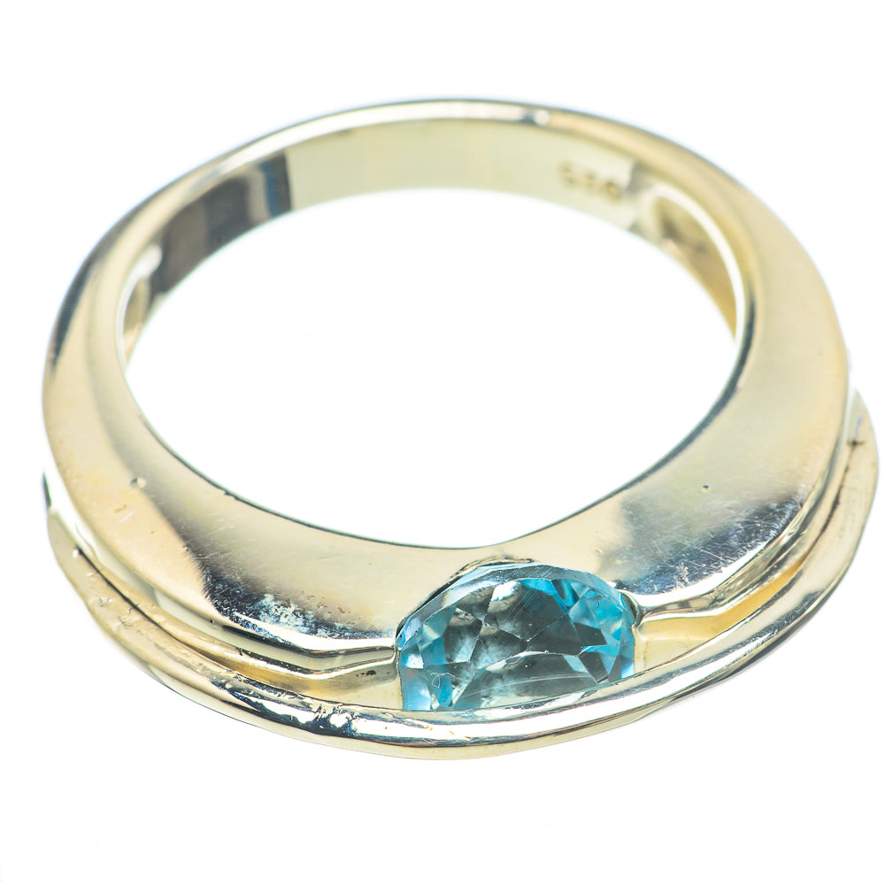 Blue Topaz Rings handcrafted by Anasilvercos - RING71150