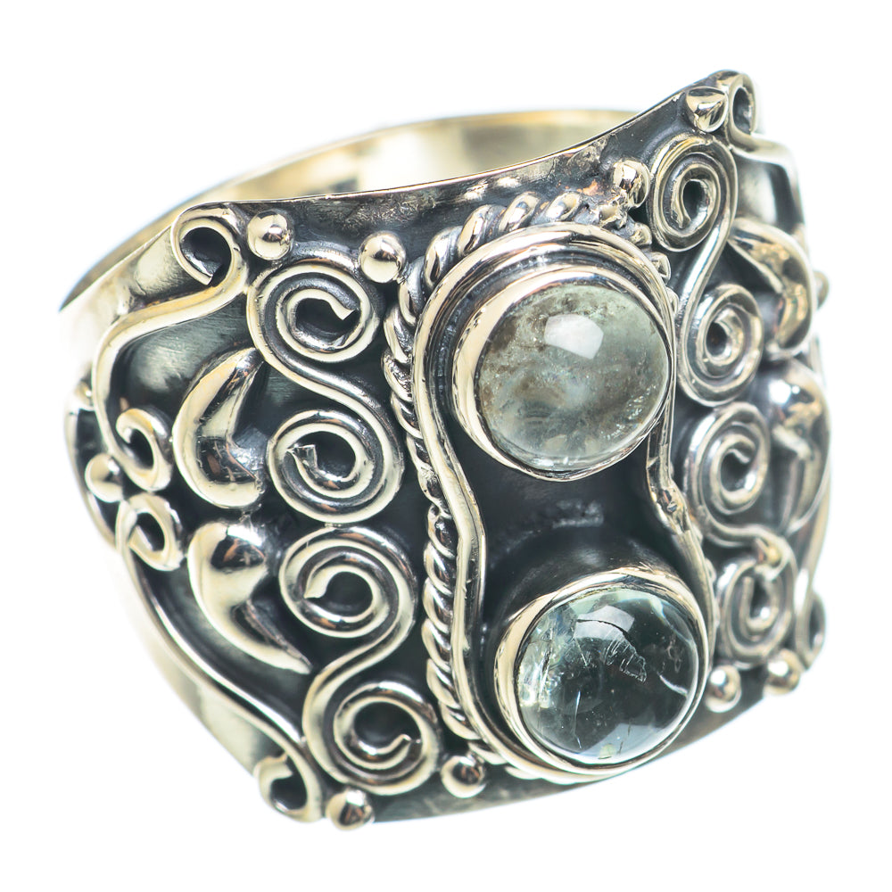 Aquamarine Rings handcrafted by Anasilvercos - RING71153