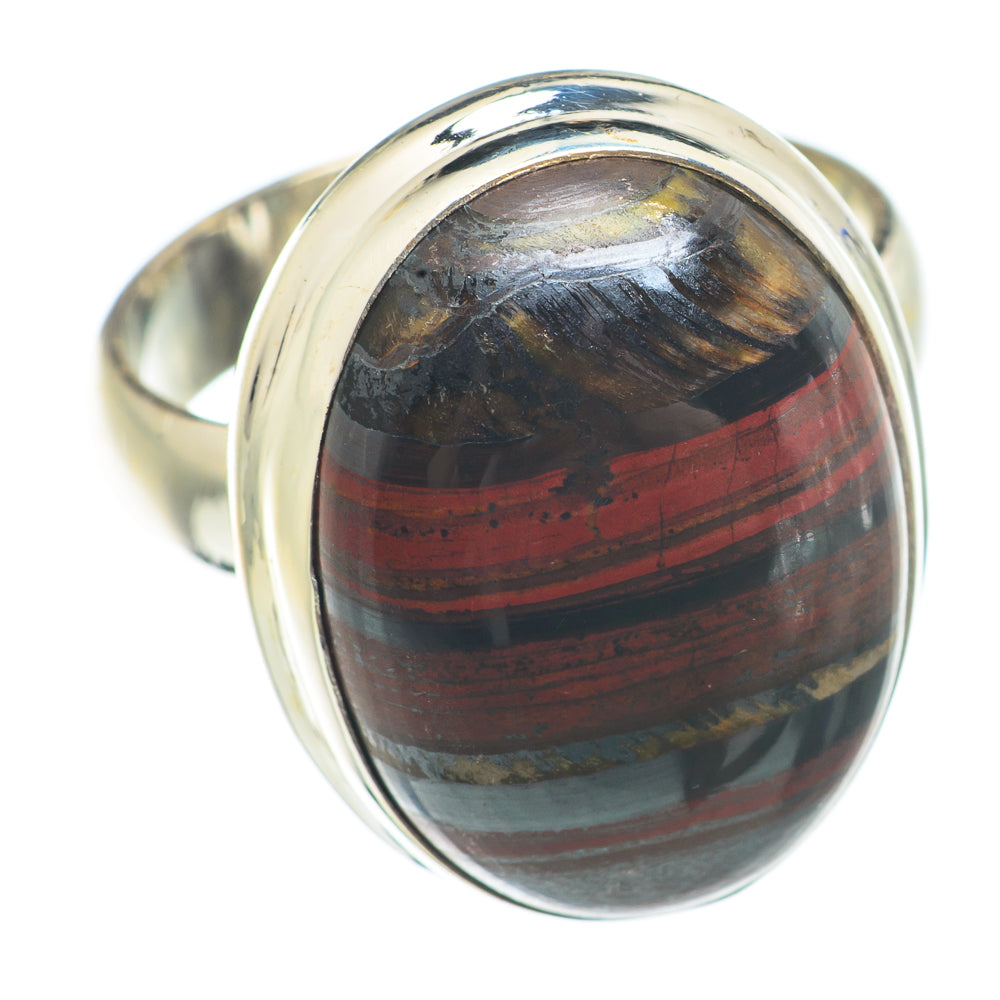 Red Tiger Iron Rings handcrafted by Anasilvercos - RING71160