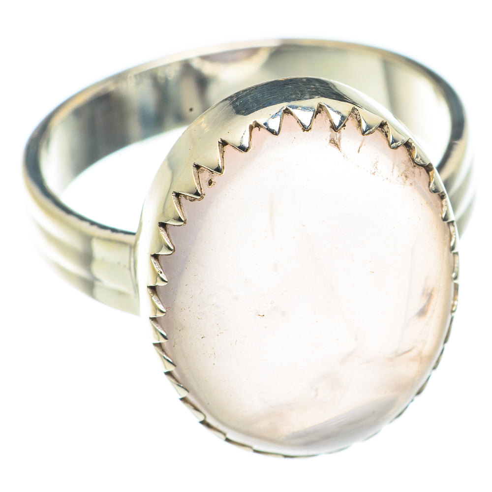 Rose Quartz Rings handcrafted by Anasilvercos - RING71166