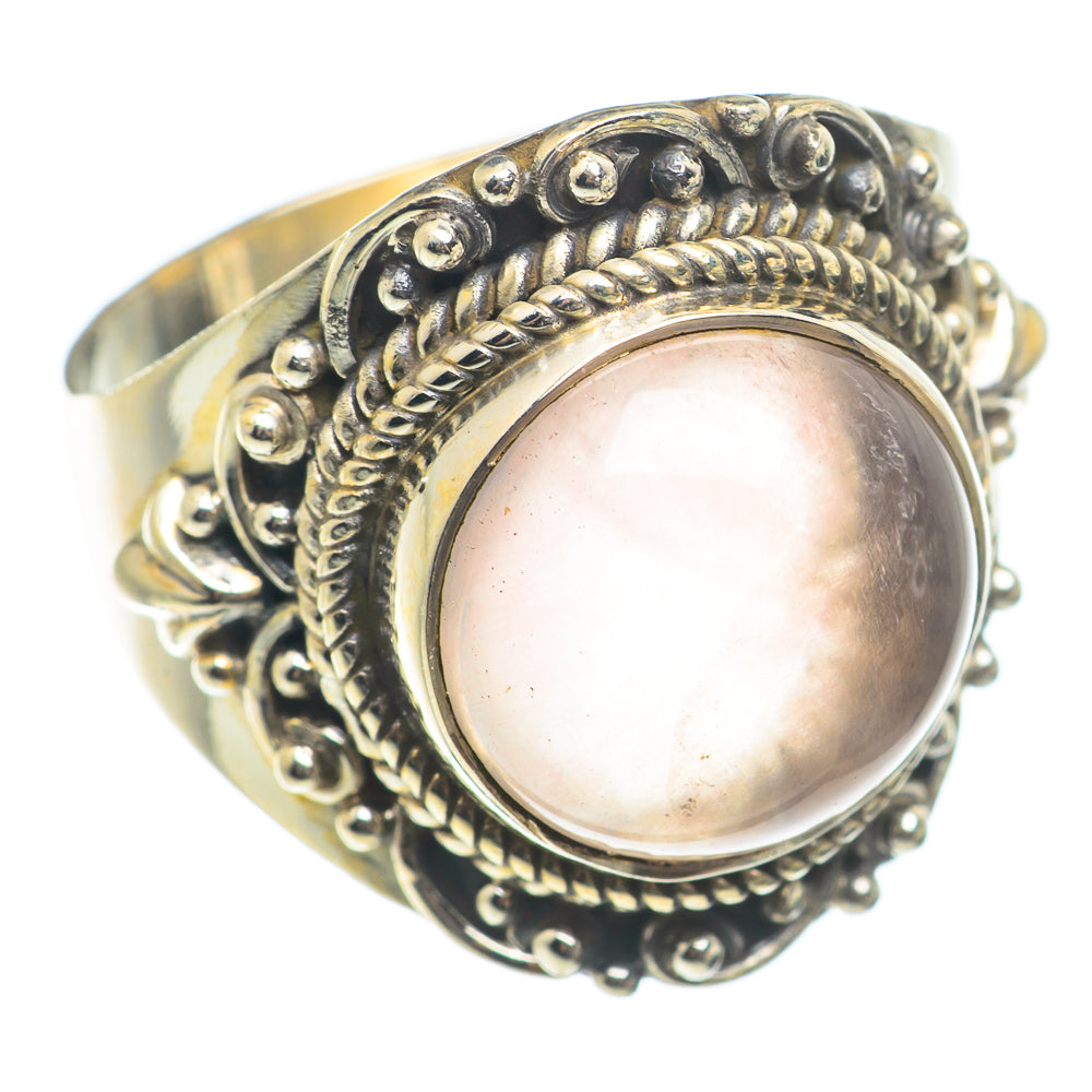 Rose Quartz Rings handcrafted by Anasilvercos - RING71168