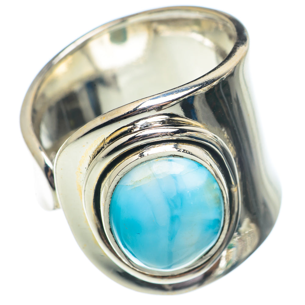 Larimar Rings handcrafted by Anasilvercos - RING71185