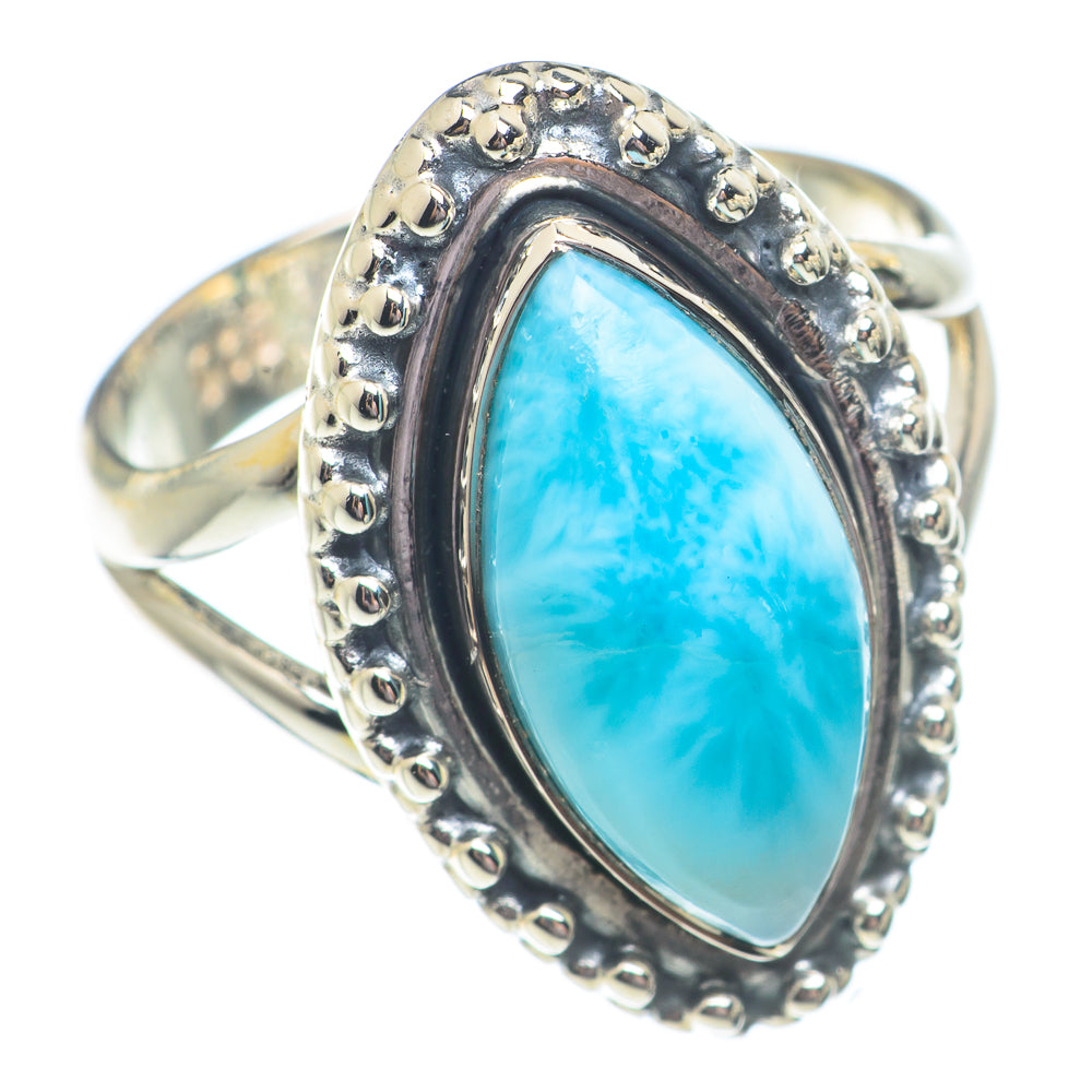 Larimar Rings handcrafted by Anasilvercos - RING71187