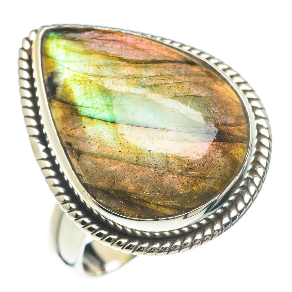 Labradorite Rings handcrafted by Anasilvercos - RING71193