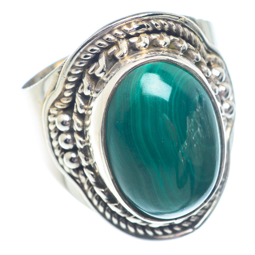 Malachite Rings handcrafted by Anasilvercos - RING71194