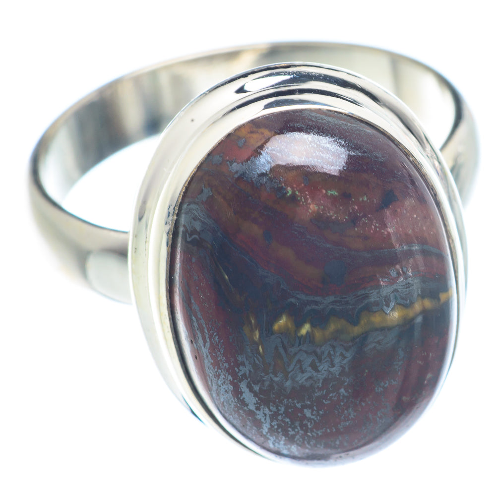 Red Tiger Iron Rings handcrafted by Anasilvercos - RING71197