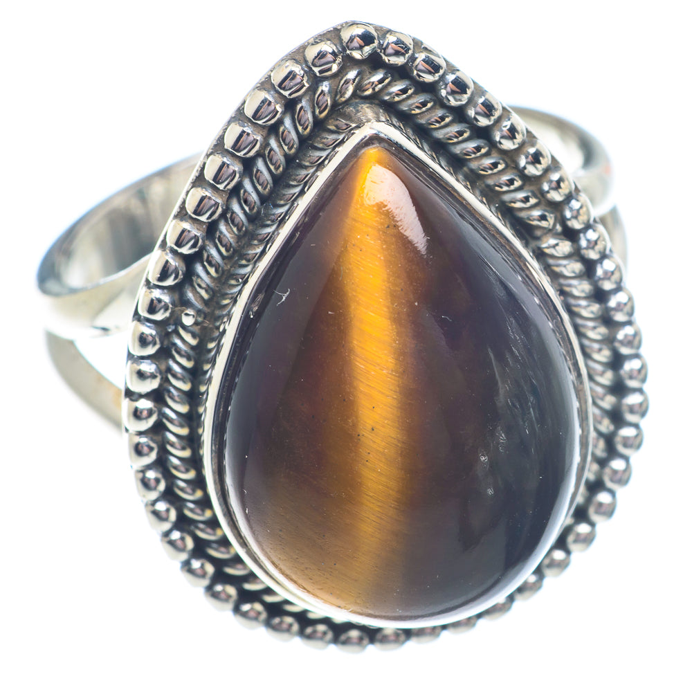 Tiger Eye Rings handcrafted by Anasilvercos - RING71199