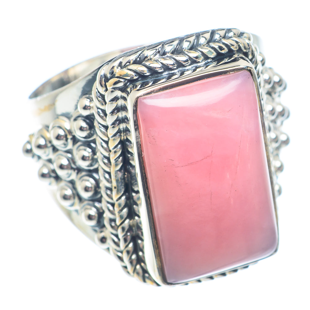 Pink Opal Rings handcrafted by Anasilvercos - RING71202
