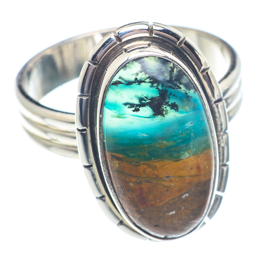 Peruvian Opal Rings handcrafted by Anasilvercos - RING71228