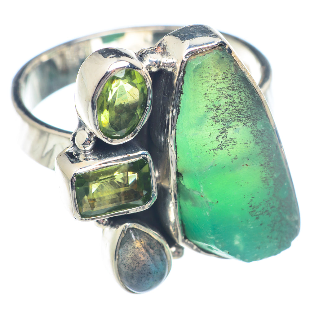 Chrysoprase Rings handcrafted by Anasilvercos - RING71233