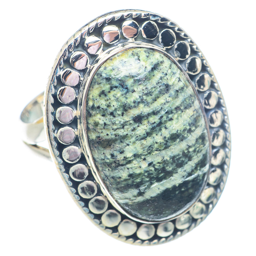 Lizard Jasper Rings handcrafted by Anasilvercos - RING71234