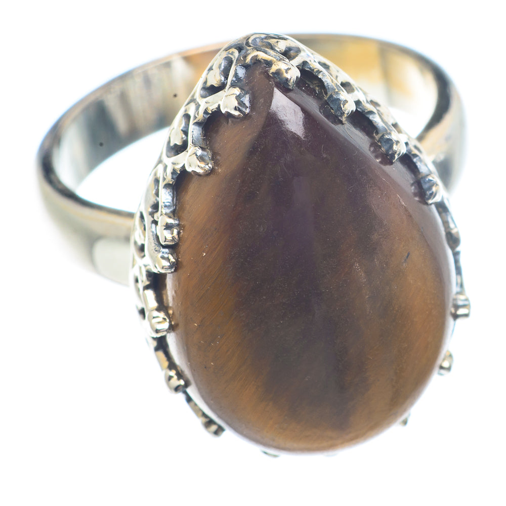 Tiger Eye Rings handcrafted by Anasilvercos - RING71236