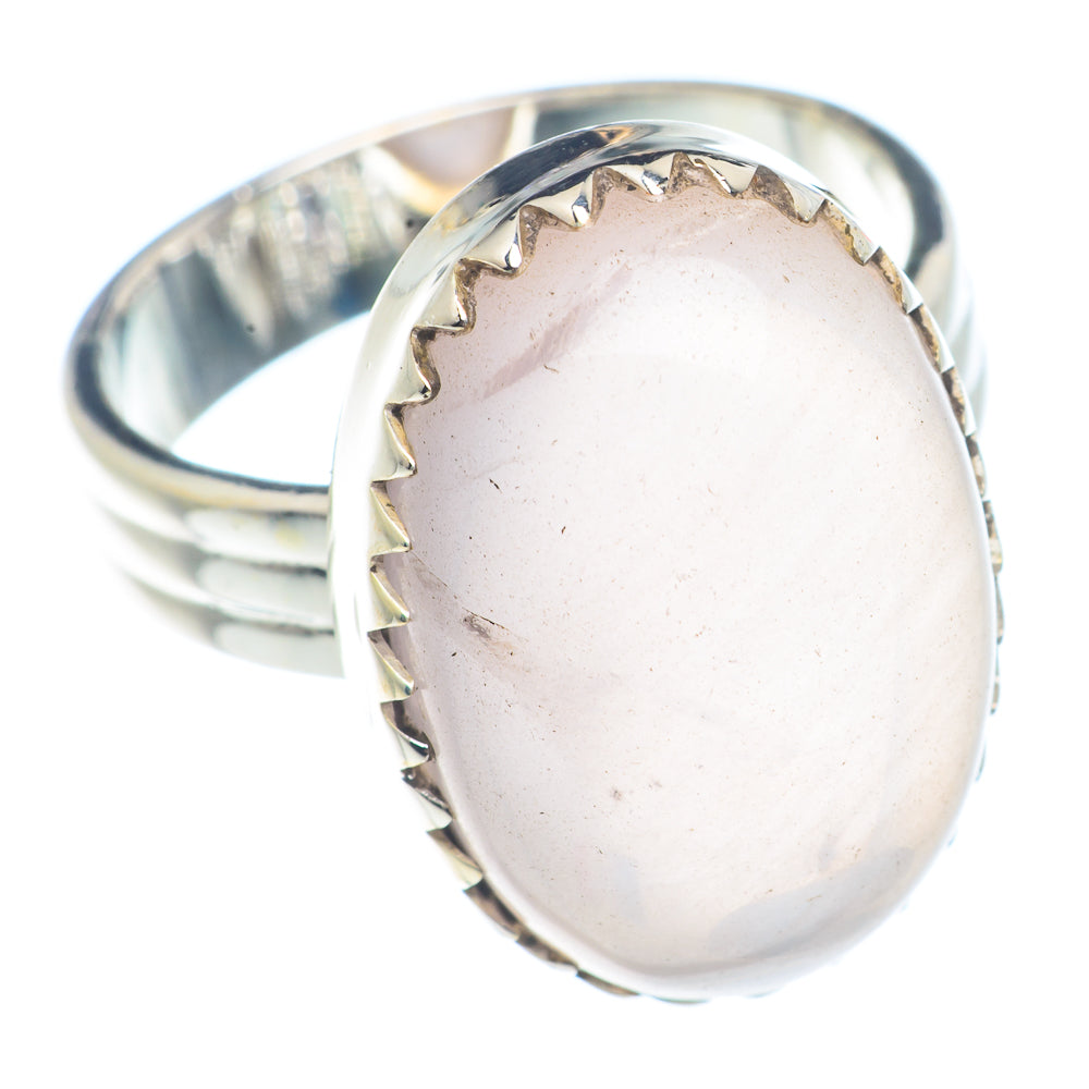 Rose Quartz Rings handcrafted by Anasilvercos - RING71246