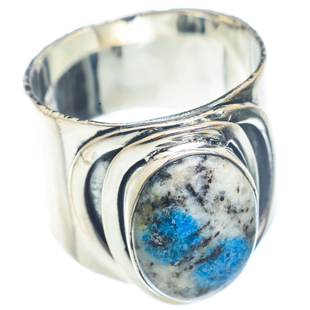 K2 Blue Azurite Rings handcrafted by Anasilvercos - RING71265