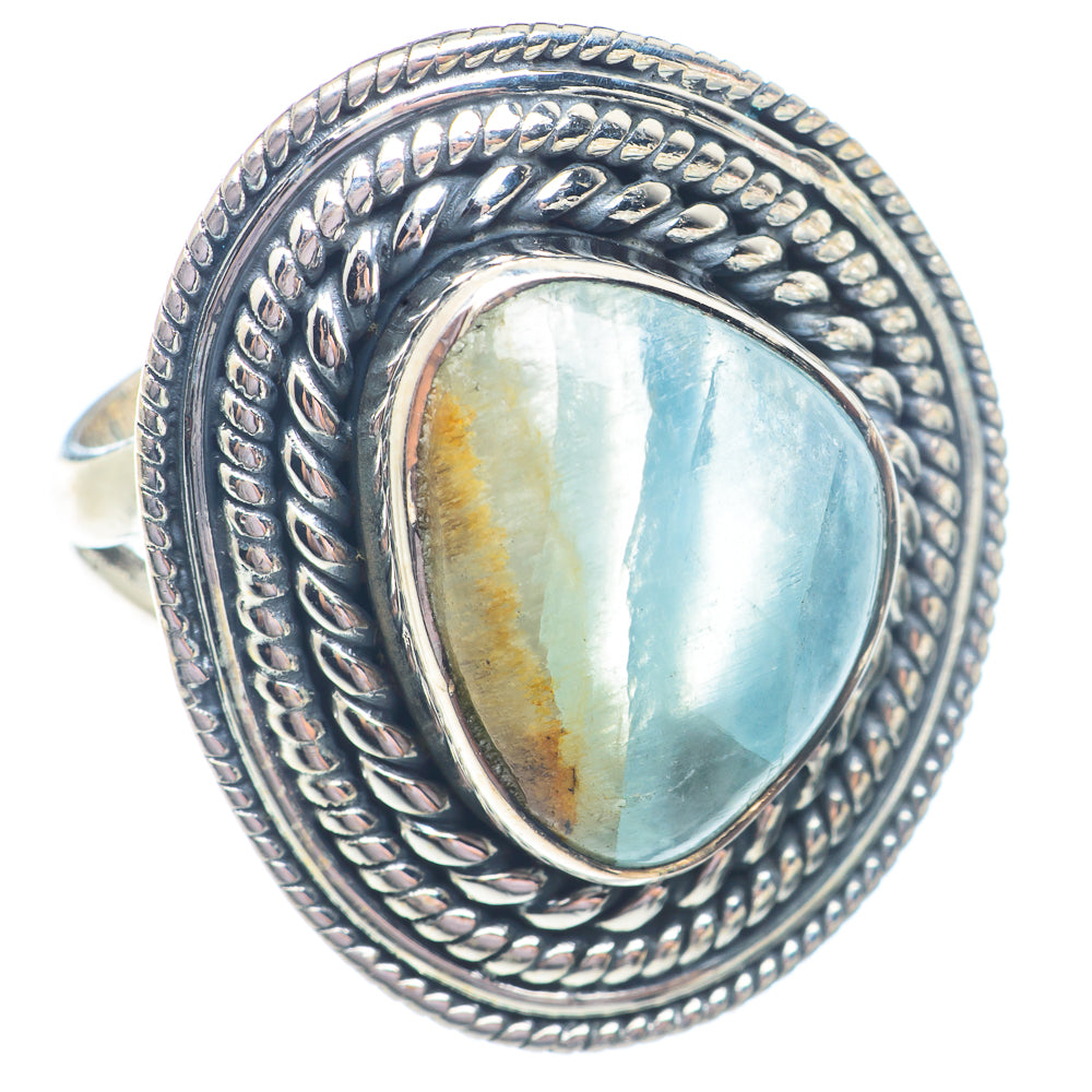 Aquamarine Rings handcrafted by Anasilvercos - RING71268