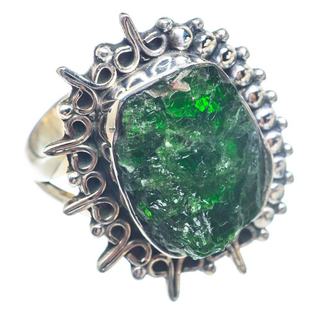 Green Tourmaline Rings handcrafted by Anasilvercos - RING71271