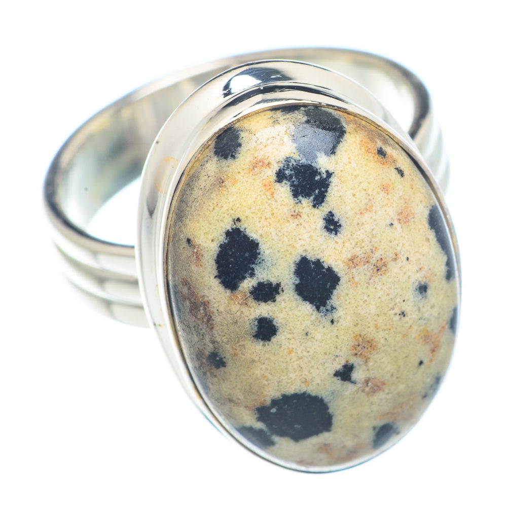 Dalmatian Jasper Rings handcrafted by Anasilvercos - RING71273