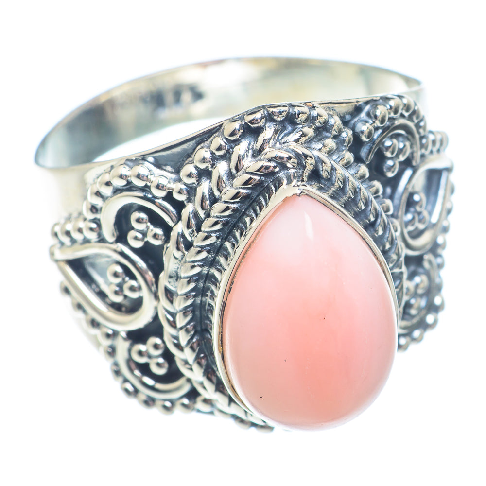 Pink Opal Rings handcrafted by Anasilvercos - RING71281