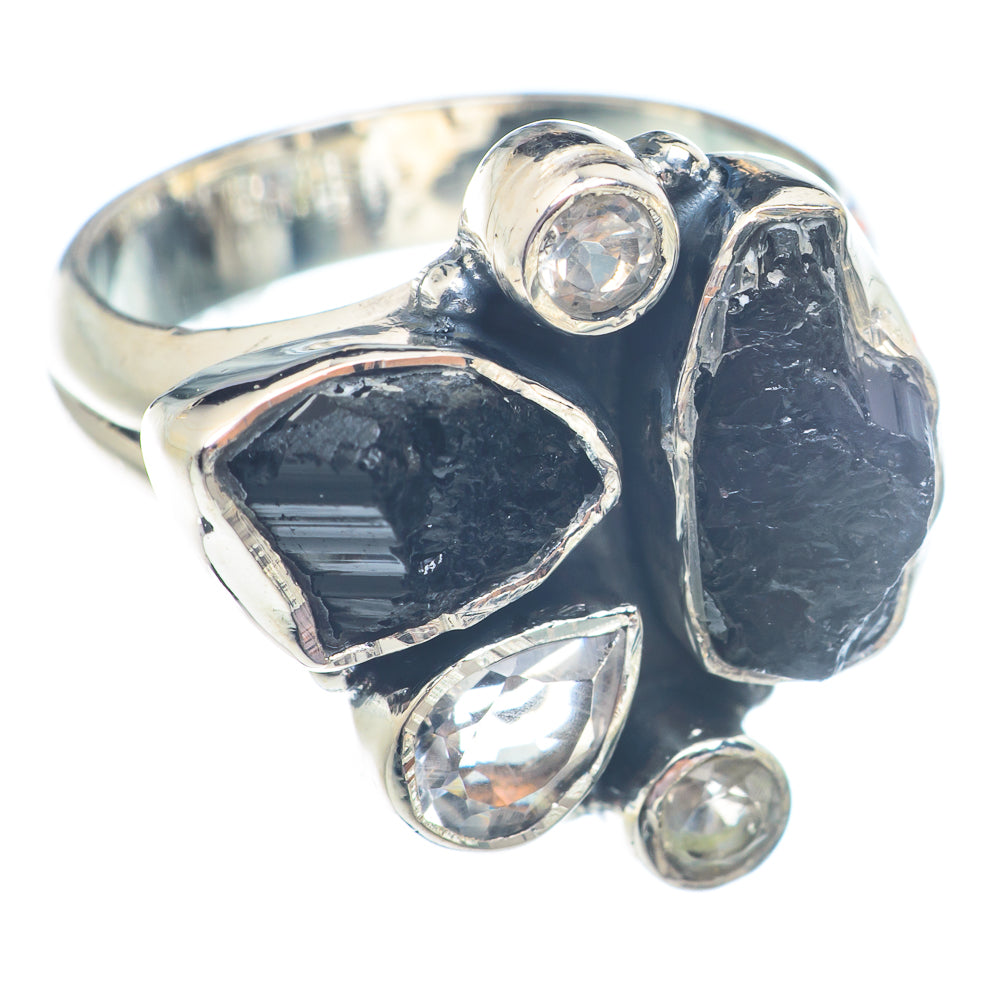 Black Tourmaline Rings handcrafted by Anasilvercos - RING71289