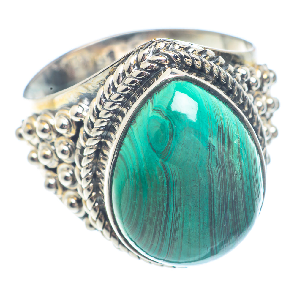 Malachite Rings handcrafted by Anasilvercos - RING71308